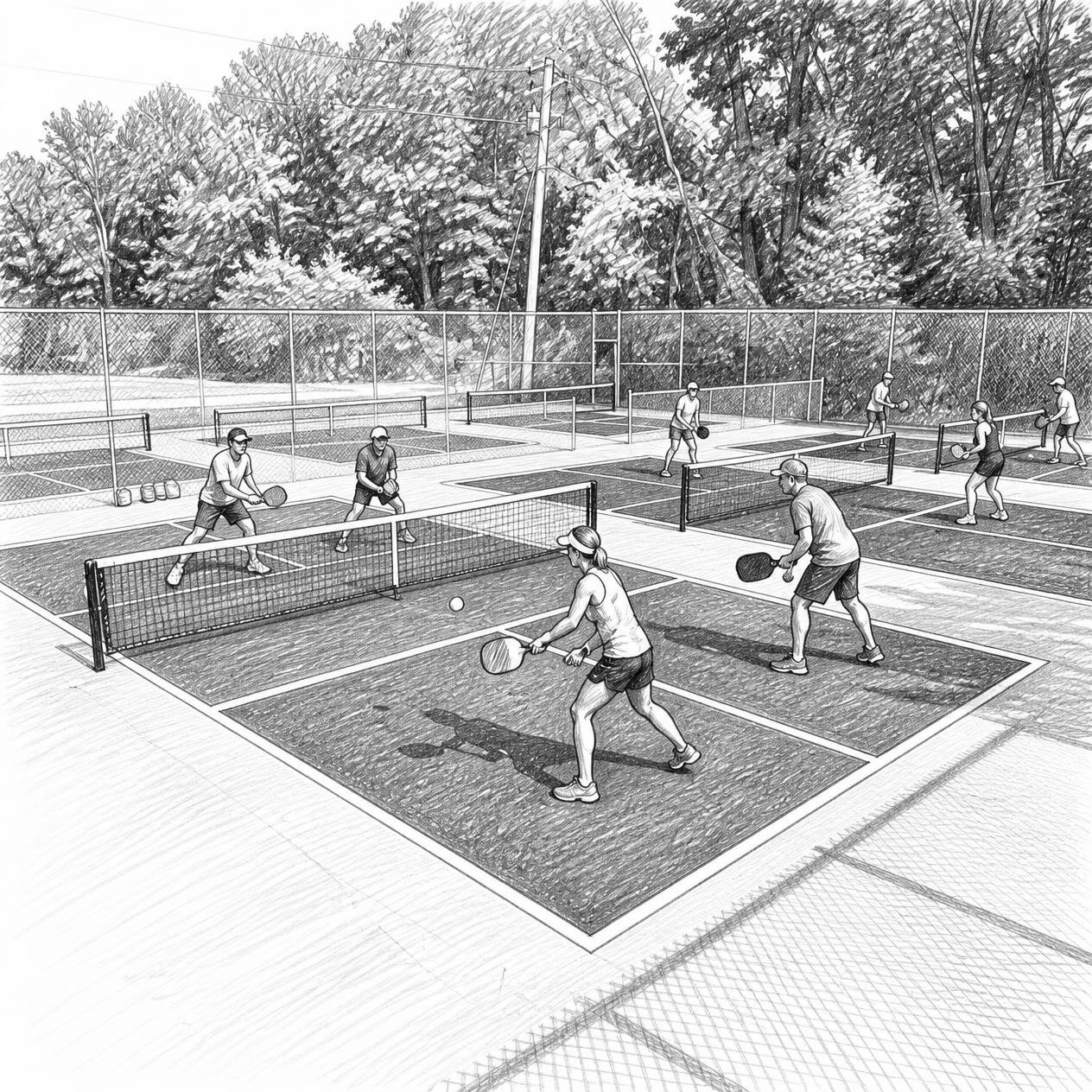 Pencil sketch: Support for Seniors